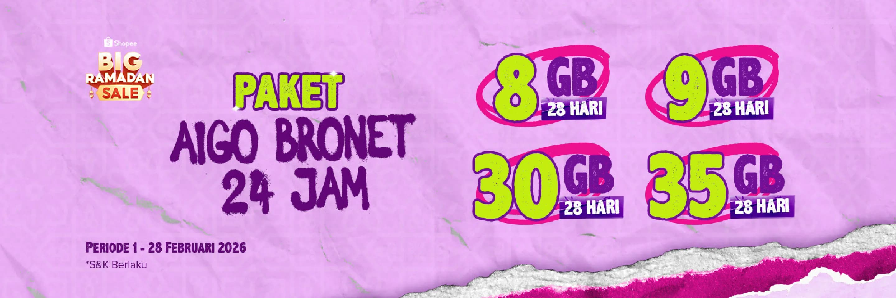 AXIS Big Ramadan Sale AIGO Bronet di Shopee Diskon hingga 4% image gambar