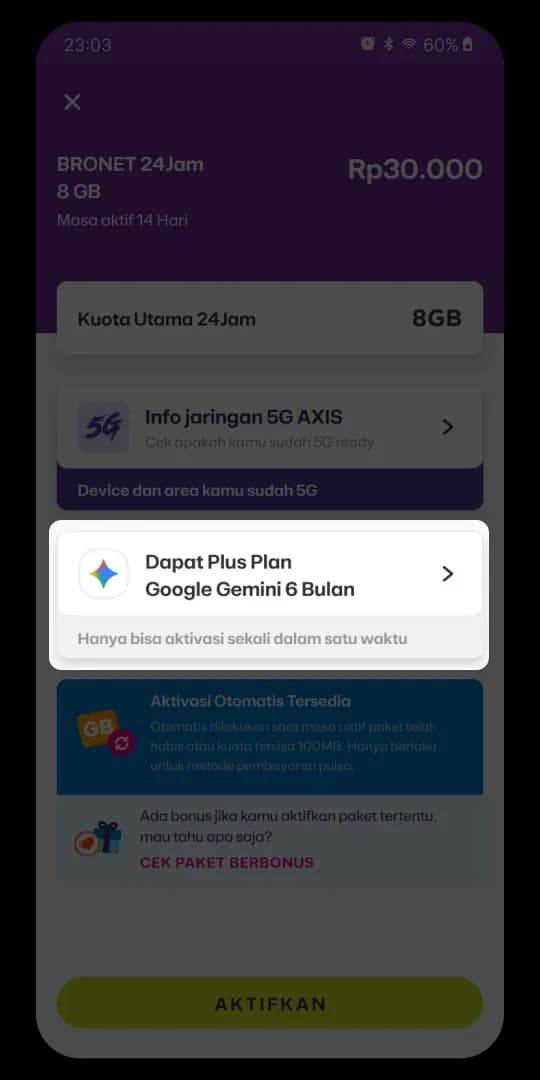 AXIS Cara Ambil Bonus image gambar