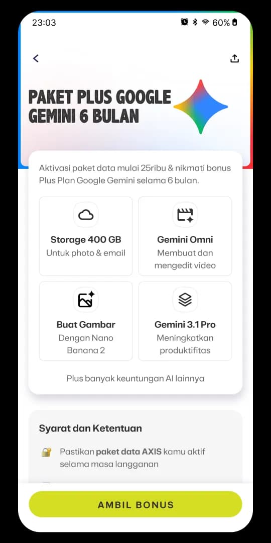 AXIS Cara Ambil Bonus image gambar
