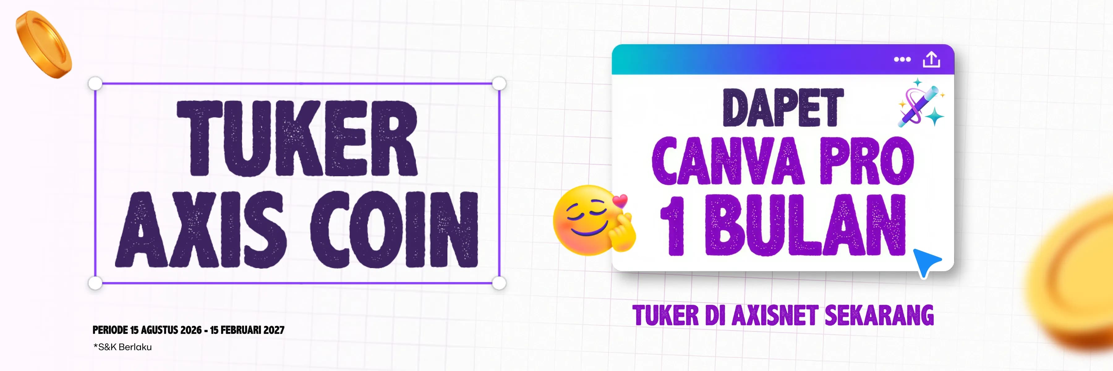 AXIS Canva Pro Gratis Sebulan? Modal Nuker AXIS COIN Doang! image gambar