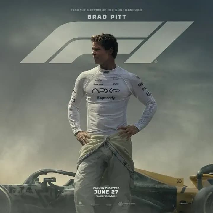 AXIS Sinopsis Film F1: Brad Pitt Jadi Mentor Pembalap Formula One image gambar