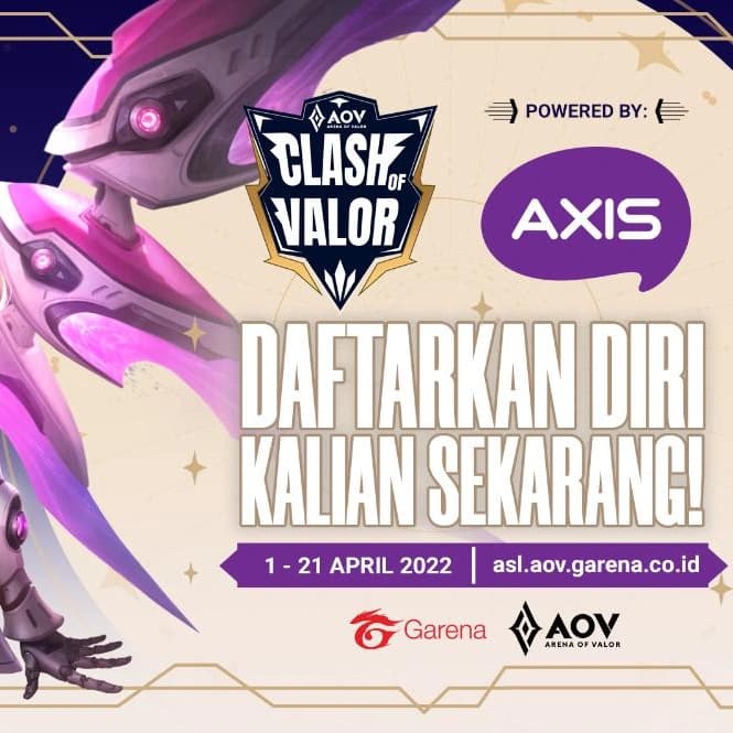 AXIS Clash of Valor (COV) Winter 2022, Ikuti Turnamennya untuk Jadi Pro Player! image gambar