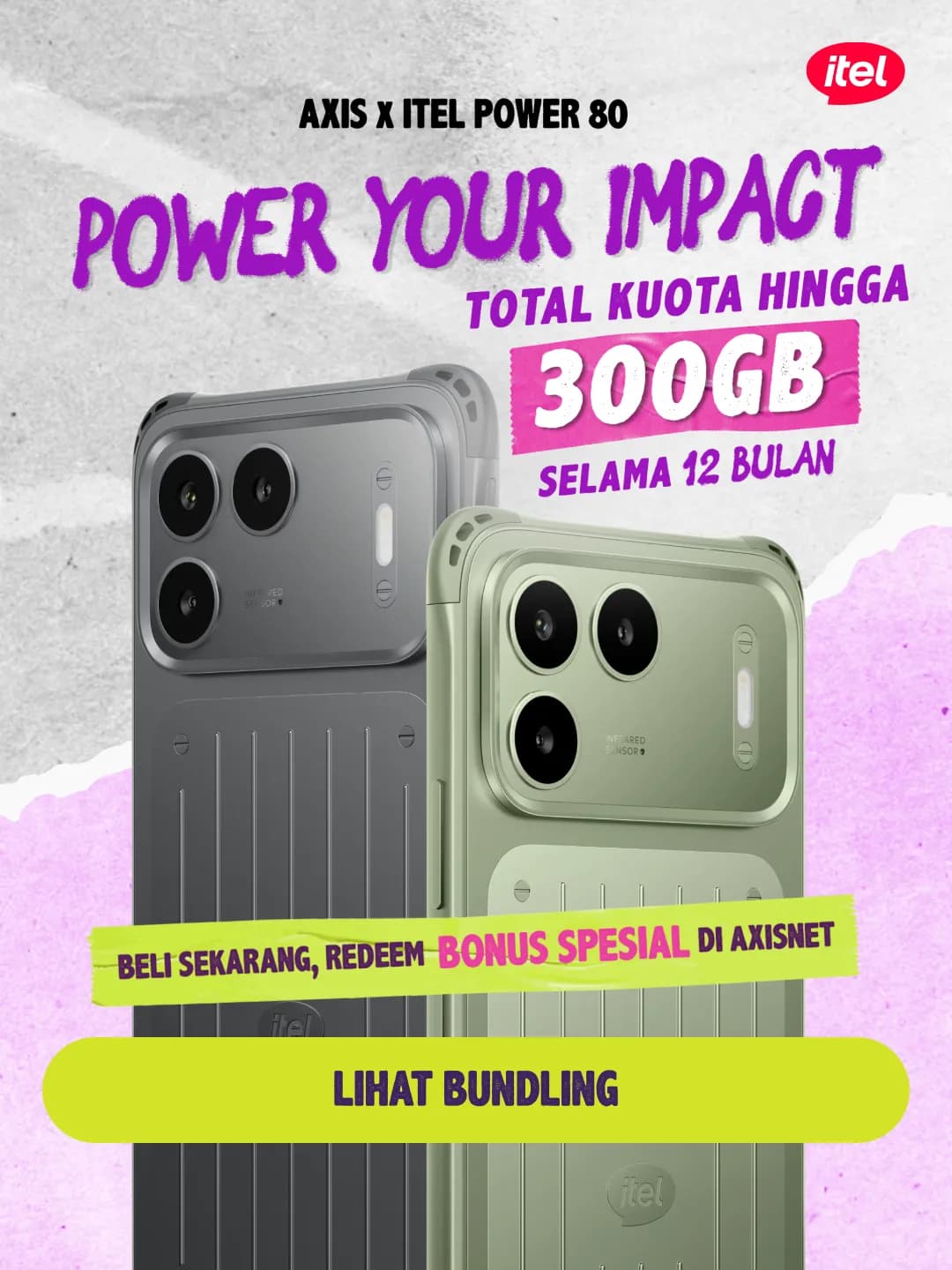 AXIS AXIS x ITEL Power 80 image gambar